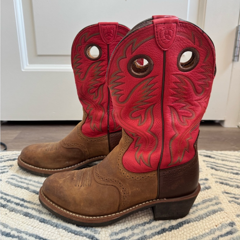 ARIAT Heritage Roughstock Western Boots Mens Size 8.5